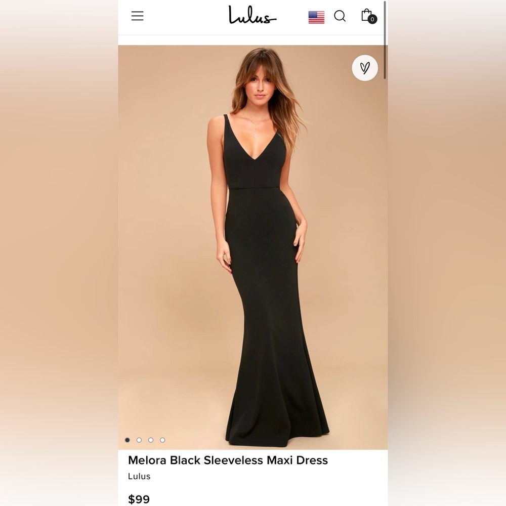 Lulu’s Black Sleeveless Bodycon Maxi Dress